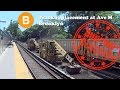 (B) track CONSTRUCTION Avenue M
