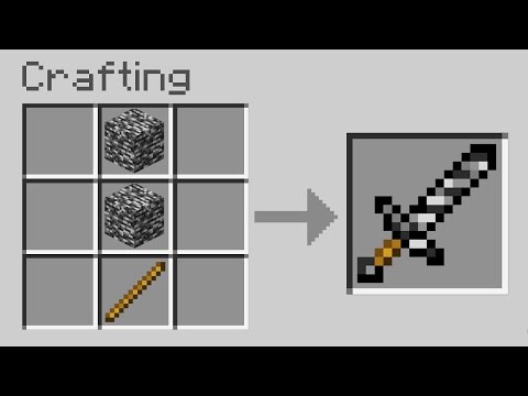Minecraft, But Crafts Use Bedrock...