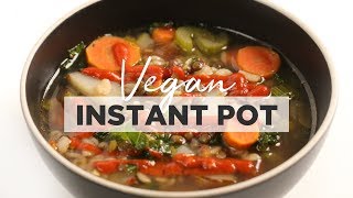 Easy Vegan Instant Pot Recipe | Lentil &amp; Vegetable Soup