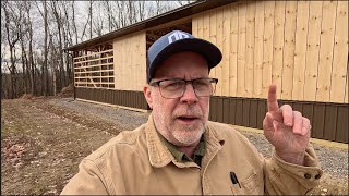 New Barn Siding Job Comes to a Halt!