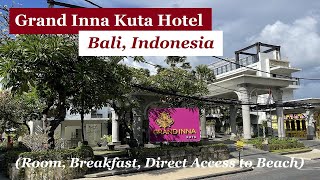 Inside Grand Inna Kuta Hotel in Bali, Indonesia - Room, Breakfast, Direct Access To The Beach! #41