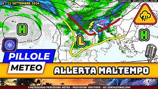 ARRIVA IL MALTEMPO! Crollano le Temperature – Pillole METEO