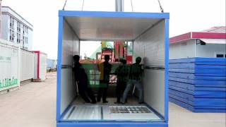Guangzhou Moneybox house -Folding container installation