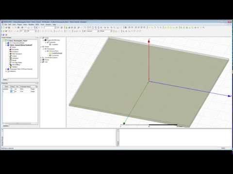 HFSS Tutorial - Modelling a Patch Antenna