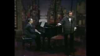 Luciano Pavarotti on Late Show 1993 1/2 'la Mattinata'  live studio performance