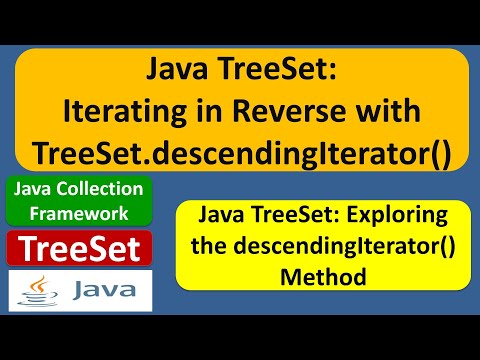 Java Treeset Iterating In Reverse With Treeset Descendingiterator Java Collection Framework