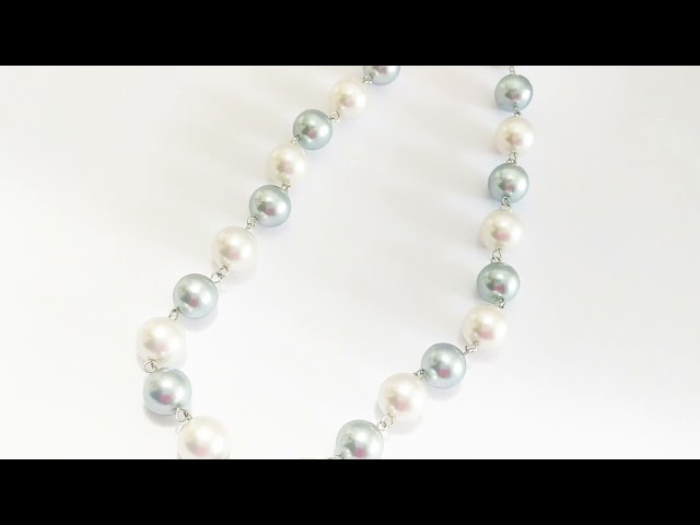 Vídeo relacionado con Pendientes de Plata de Ley 925 Ojo de Shiva - Piedra Santa Lucía - Perlas Naturales - Concha Marina - Pendientes Pequeños Plateados Blancos