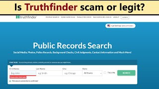 Truthfinder - reviews! Is it scam or safe legit way how to get public records