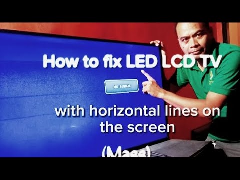 How to fix LED LCD TV with horizontal lines on the screen (Mass)