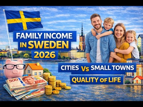 Family Income in Sweden 2026 | Cities vs Small Towns & Quality of Life