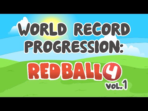Red Ball 4 Vol.1 - World Record Progression (Speedrun History)