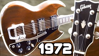Video thumbnail for The Early 70s Was a Weird Time For SGs | 1972 Gibson SG Deluxe Humbuckers with Bigsby Review by The Trogly's Guitar Show