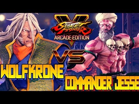 SFV/SF5 AE ☆ wolfkrone (Zeku) VS Commander Jesse (Dhalism) Street fighter V Arcade edition