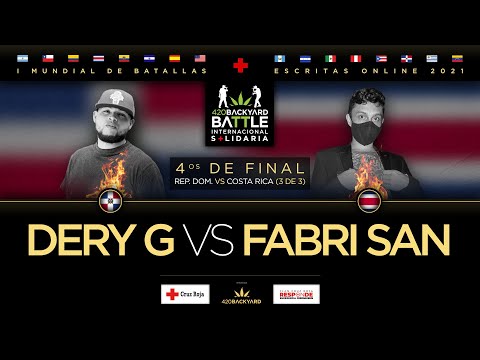 DERY G vs FABRI SAN. 4os RD vs CR 3 de 3. 420 backyard Battle. I Mundial de batallas escritas