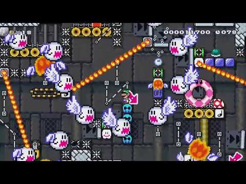 全自動マリオ Automatic by おさかな。 - Super Mario Maker 2 - No Commentary 1by
