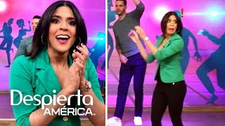 Francisca Lachapel tiene un problemita con su camisa en vivo