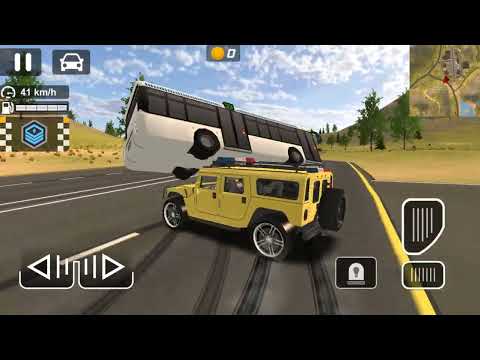 Yellow Hummer Jeep Police Car Driving - 02 | Police Car Drift Driving Simulator | Android Games