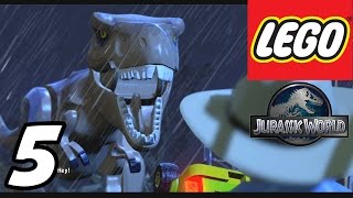 LEGO Jurassic World - Part 5 "T-REX Paddock!" (Gameplay Walkthrough 1080p)