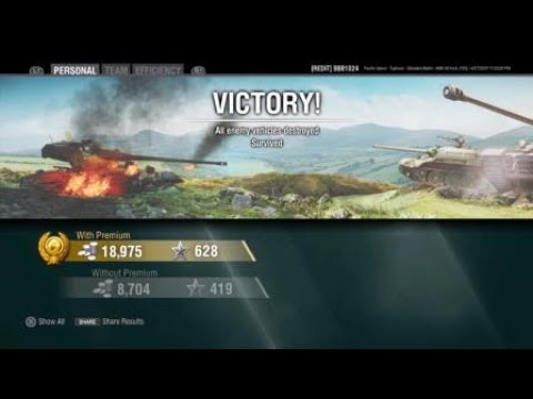 World of Tanks Console: AMX 50 Foch 155 9.7k damage.
