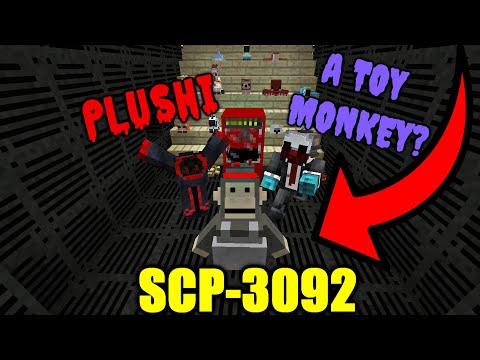 Minecraft- SCP 3092 THE MONKEY ATTACKED OUR SCP BASE (WAR OF THE TOY MONKEY)