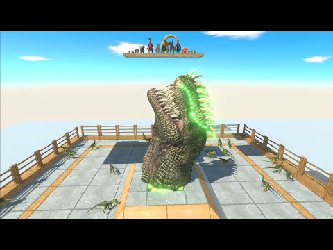 T-rex green plasma vs every unit - Animal Revolt Battle Simulator