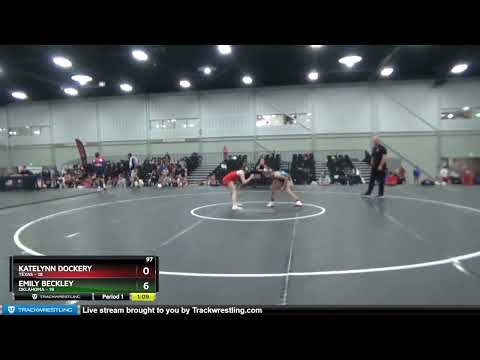 97 Lbs Round 3 (8 Team) - Katelynn Dockery, Texas Vs Emily Beckley, Oklahoma 9a65