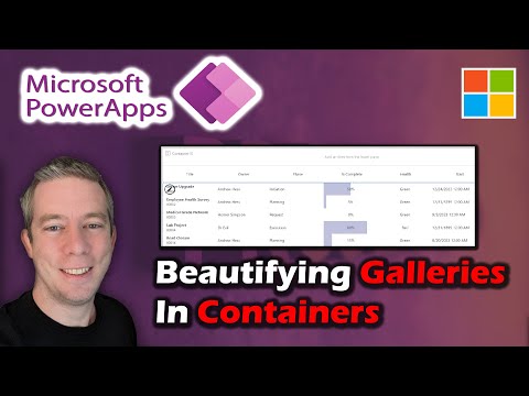 Making Galleries in Containers look like SharePoint or Excel tables Making Galleries in Containers look like SharePoint or Excel tables