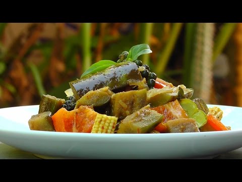 Vegan Vegetarian Thai Recipe: Pad Peht - Stir Fried...