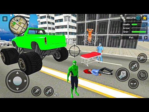 Spider Rope Hero Ninja Gangster Crime Vegas City #28 - Android Gameplay