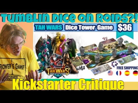 TAH WARS: A Dice Tower Board Game- It feels too good to be true! - Kickstarter Critique Review