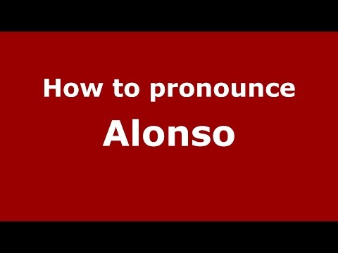 How to pronounce Alonso