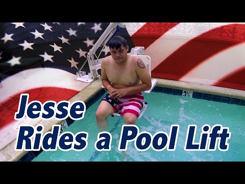 Jesse Rides a Pool Lift