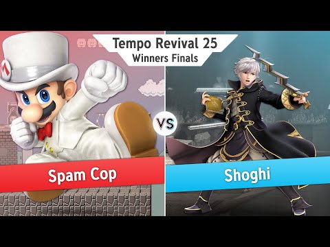 Tempo Revival 25 - Spam Cop (Mario) Vs. Shoghi (Robin) - Winners Finals - Smash Ultimate