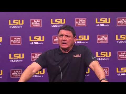 Video: Ed Orgeron Addresses Media After LSU's First Bowl Practice