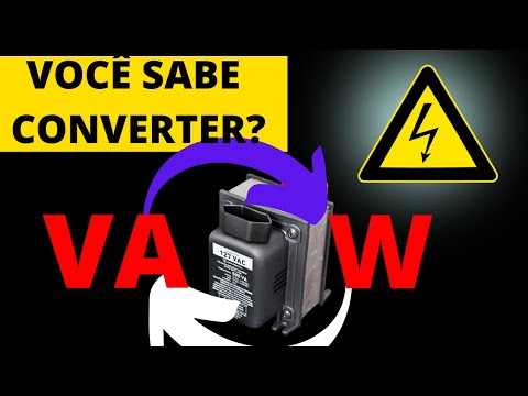Vídeo: kW em kVA: como converter em cargas elétricas