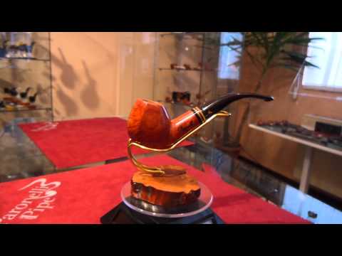 Pipa radica bent panel fatta a mano - www.paronellipipe.it