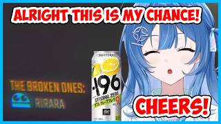 Rirara takes every opportunity she has to drink