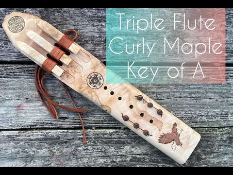Triple Maple Flute | Key of A | Elemental Flutes