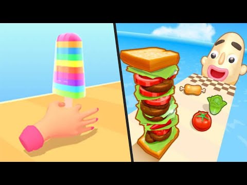 Sandwich Runner / Popsicle Stack - Gameplay NEW UPDATE Walkthrough All Levels - BEST android GAMES