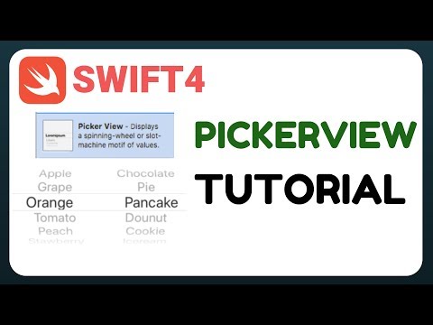 [Swift 4] Picker View tutorial, Picker view example