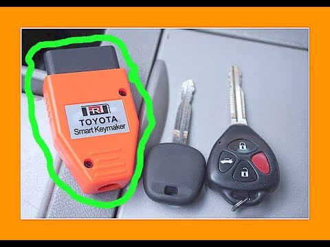 How to program a car key Toyota smart keymaker Camry Corolla @elchanojose