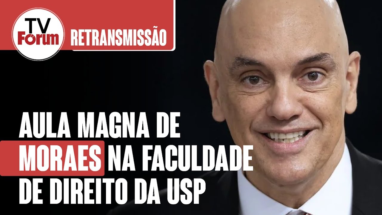 Moraes fala sobre big techs e democracia em aula inaugural na Faculdade de Direito da USP