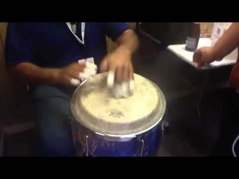 Thumbnail for Poncho Sanchez practicing backstage by poncho sanchez