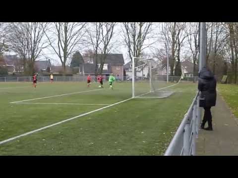 Thuis tegen De Bataven.  Doelpunt Daan