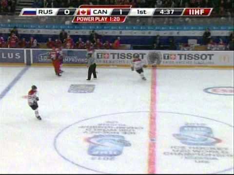 WJC IIHF Canada v Russia Dec 31 2012 - First Period action 3 goals