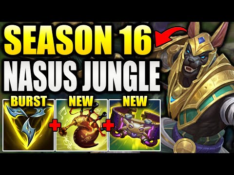 HOW TO PLAY NASUS JUNGLE IN SEASON 16! (NEW ITEMS MAKE HIM VERY OP)