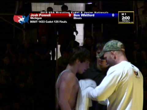Cadet Greco-Roman Finals 125 pounds - Ben Whitford vs. Josh Pennell
