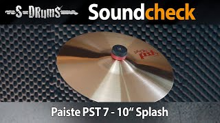 Video thumbnail for Paiste PST 7 10" Splash Klang Beispiel by S-Drums