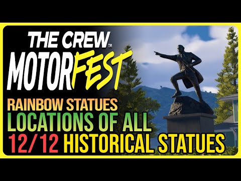 All 12 Historical Statues The Crew Motorfest - Rainbow Statues
