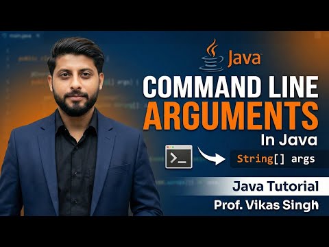 Command Line Arguments In Java Java Tutorial By Vikas Singh In Hindi
